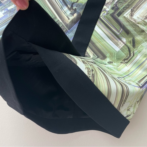 Ted Baker Lucilia Parquet Abstract Geo Print Faux Wrap Mini Skirt Size 2 - Picture 7 of 8